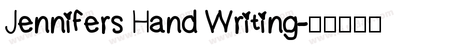 Jennifers Hand Writing字体转换